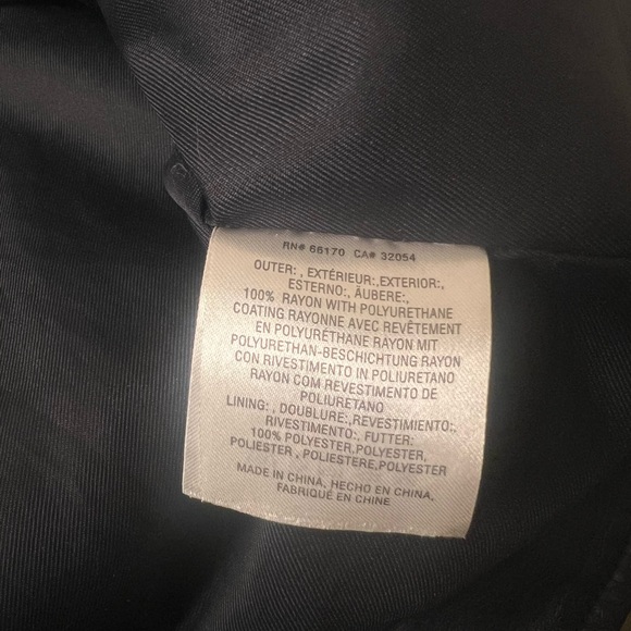 Anthropologie faux Leather Moto navy jacket size Small S - Picture 10 of 10